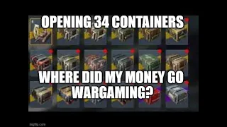 Wot Blitz Container collection opening - 34 Containers