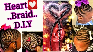 HOW TO MAKE BRAIDED HEART Step By Step (2) || +Style Ideas || Heart Design On Hair