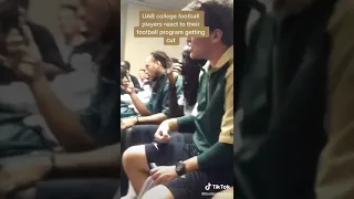 UAB football program gets cut and this is the reaction of the players