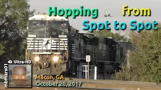 [5Y][4k] Hopping from Spot to Spot, Railfanning Macon, GA 10/20/2017 ©mbmars01