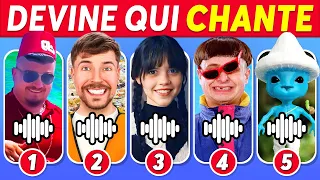 Devine qui CHANTE...! Mercredi, MrBeast, Oliver Tree, Skibidi Toilet, BTS, Smurf Cat