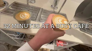 POV-  Solo barista covers the head baristas lunch break