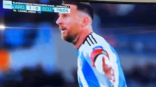 GOL DE MESSI HOY ARGENTINA VS ECUADOR ⚽️🤯