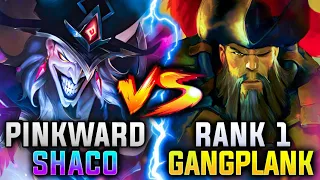 RANK 1 Gangplank FACES OFF against Pinkward's Shaco and this happened...