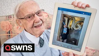 106-year-old RAF veteran lays claim as 'Britain's oldest Facebook user' | SWNS