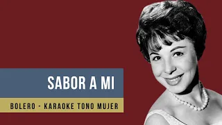 SABOR A MI karaoke tono mujer