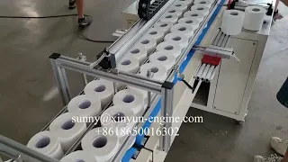 Машина для производства небольшой туалетной бумаги на 12 рулонов с двумя устройствами для тиснения