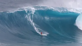 JAWS PUMPING!!! EPIC LAST SWELL OF THE SEASON!!! (RAW CLIPS)