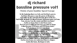 DJ RICHARD BASSLINE PRESSURE 1 - oldskool speed garage 75min mix '98-'99