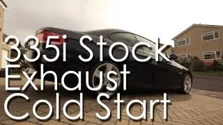 BMW E92 335i stock exhaust cold start - medium revs