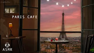 Romance Paris Cafe Ambience - French Coffee Shop Sounds & Romantic Jazz Music - Relaxation ASMR