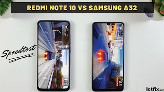 Xiaomi Redmi Note 10 vs Samsung Galaxy A32 | Snapdragon 678 vs Helio G80 Speedtest, Comparison