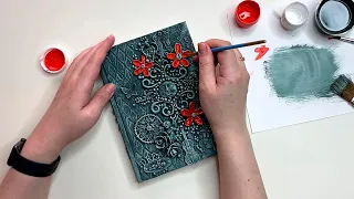 DIY cold porcelain notebook decor