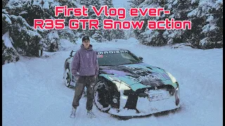 HELLO, I AM SCHAEFCHEN - R35 GTR Snow action | First Vlog ever - OG Schaefchen