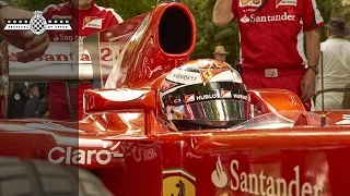 Kimi Raikkonen in F1 Ferrari at Goodwood