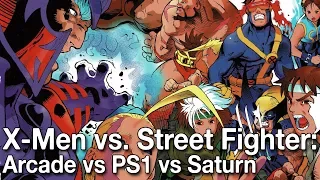 X-Men vs. Street Fighter: Arcade vs PS1 vs Saturn Comparison