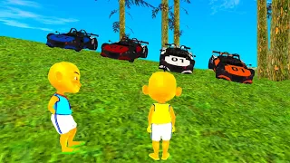 Upin dan ipin temukan Mobil Sport Keren dibukit Hijau 🤣  Dunia Oyya