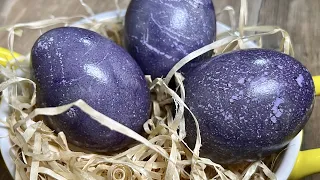 💜How to BEAUTIFULLY color EGGS for EASTER without dyes || КОСМІЧНІ яйця в КАРКАДЕ💜