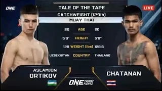 ASLAMJON ORTIKOV 🇺🇿(UZB) vs (THAILAND) 🇹🇭CHATANAN