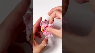 벚꽃 🌸 테이프공 만들기 - DIY Cherry Blossom (Sakura) Nano Tape Bubbles! #shorts