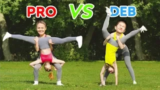 UNA SFIDA ACROBATICA IMPOSSIBILE! PRO vs DEB Giriamo la Ruota Misteriosa | Trucchetti di Ginnastica