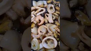 Рис с морепродуктами 🥣Рецепт в комментариях 🔽