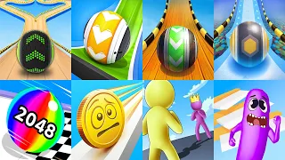 Going Balls VS Coin Rush Sky Rolling Ball 3D Ball Run 2048 Sandwich Runner Juice Run Smile Rush #23