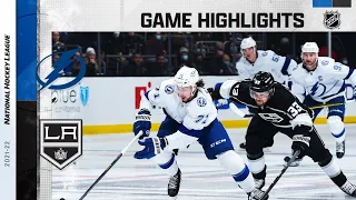 Lightning @ Kings 1/18/22 | NHL Highlights