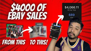 $4000 of eBay Sales in 3 Months Selling Low End Sports Cards! THIS IS HOW. | Sports Cards |