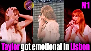 Taylor Swift's emotional reaction to Lisbon's standing ovation after Champagne Problems