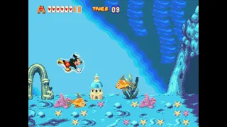 World of Illusion (Mega Drive) Walkthrough - Part 3 - Underwater Adventure (Mickey)