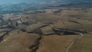 Aerial photos Brebu Nou (Caras-Severin), Romania-March 2024