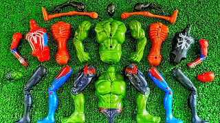 Merakit Mainan Spider-Man vs Siren Head vs Miles Morales Vs Hulk Smash Superhero Avengers Toys