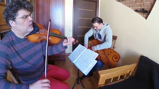 Гусли (Максим Анухин) и скрипка (Владимир Шуляковский). Фрагмент композиции в стиле Этно-барокко