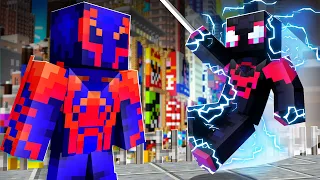 New Spiderman Across the Spiderverse Update for Fisk's Superheroes Mod in Minecraft!