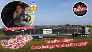 20 Tonnen schwere und 42 Meter lange Ladung für Patricia 😱 | Trucker Babes Austria | ATV