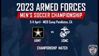 Army v Marine Corps: 2023 Armed Forces Men's Soccer Championship Match