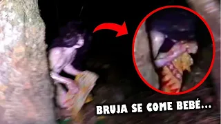 videos de TERROR REAL | Cámara Graba el momento exacto donde Una BRUJA REAL se come a un bebé.