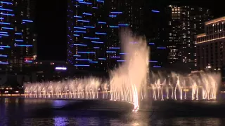 Bellagio Fountains. Pink Panther Theme. HD.