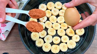 Just Add Eggs With Bananas and cocoa Its so delicious / Simple and delicious