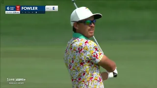 Rickie Fowler makes a mess of the 6th hole at the Arnold Palmer Invitational 1st round