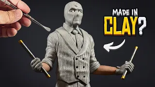 Sculpting MR. KNIGHT with clay 😱 Moon Knight 2022