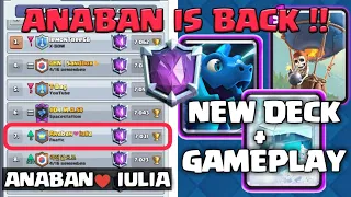 NEW GAMEPLAY TOP 1 LADDER ANABAN♥️IULIA WITH BALLOON FREEZE DECK | CLASH ROYALE