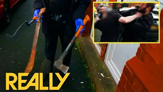 Man Armed With Weapons Attacks Officer | Cops UK: Bodycam Squad