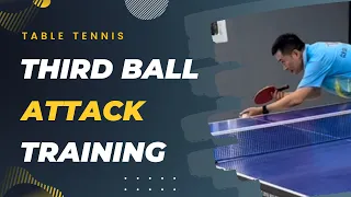 Third-Ball Attack Training after a Backspin Serve in Table Tennis