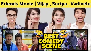 Friends Movie Vadivelu Comedy Scene | Vijay , Surya , Vadivelu | Reaction Team