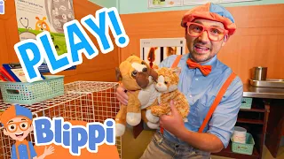 Play with Blippi and Explore Fun Jobs | Animals and Toys | Educational Videos for Kids