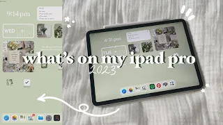 WHAT'S ON MY IPAD PRO 2023 | 🌱👒minimal + green aesthetic