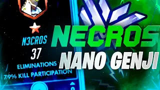 Necros Tryhard and Fastest Genji - 80% elims Participation! [ Overwatch Season 30 Top 500 ]