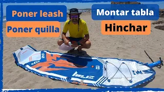 INSTRUCCIONES tabla de paddle surf hinchable. Primero pasos